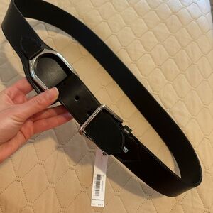 Brand new  Ralph Lauren Collection black  leather belt, in original box